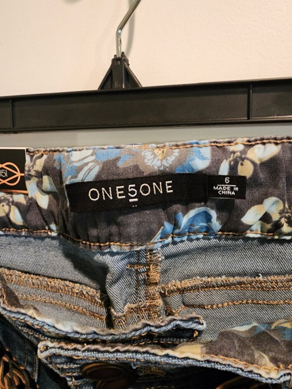 One5One Denim Crop Jeans with Braided Belt – Size 6 – NWT - Picture 12 of 14